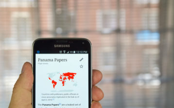 Panama Papers on Mobile Phone