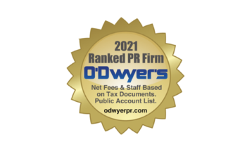 2021 ranked PR firm O'Dwyer's